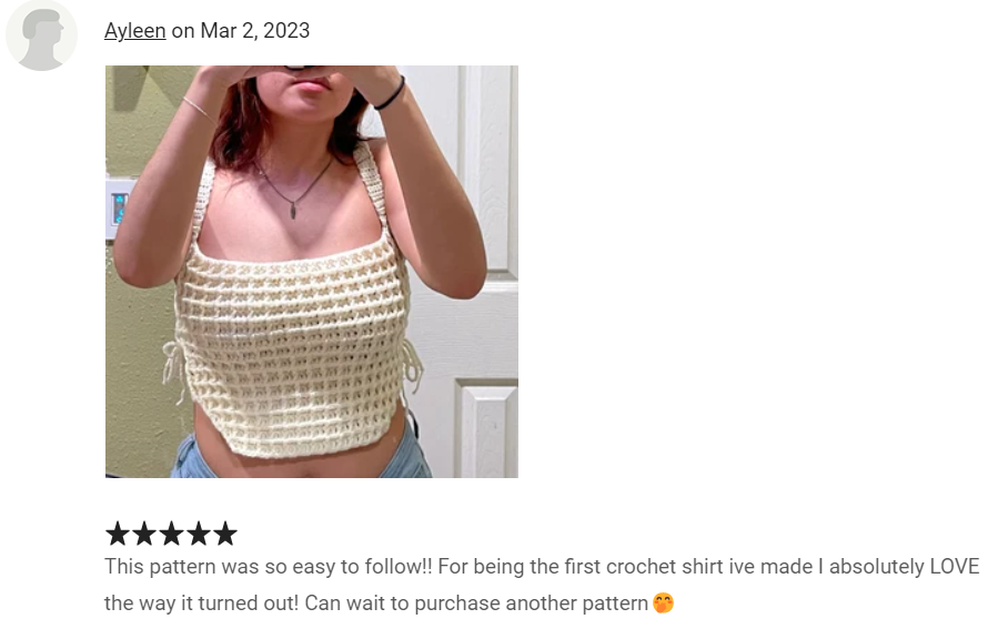 Lily Top Crochet Pattern – Happy Hooker