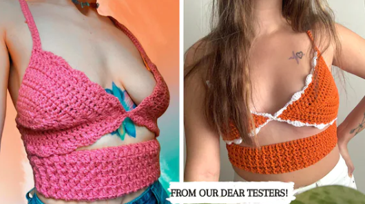 Crochet Top Pattern, Chandra Top